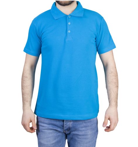 Polo Yaka Penye Tişört Turkuaz